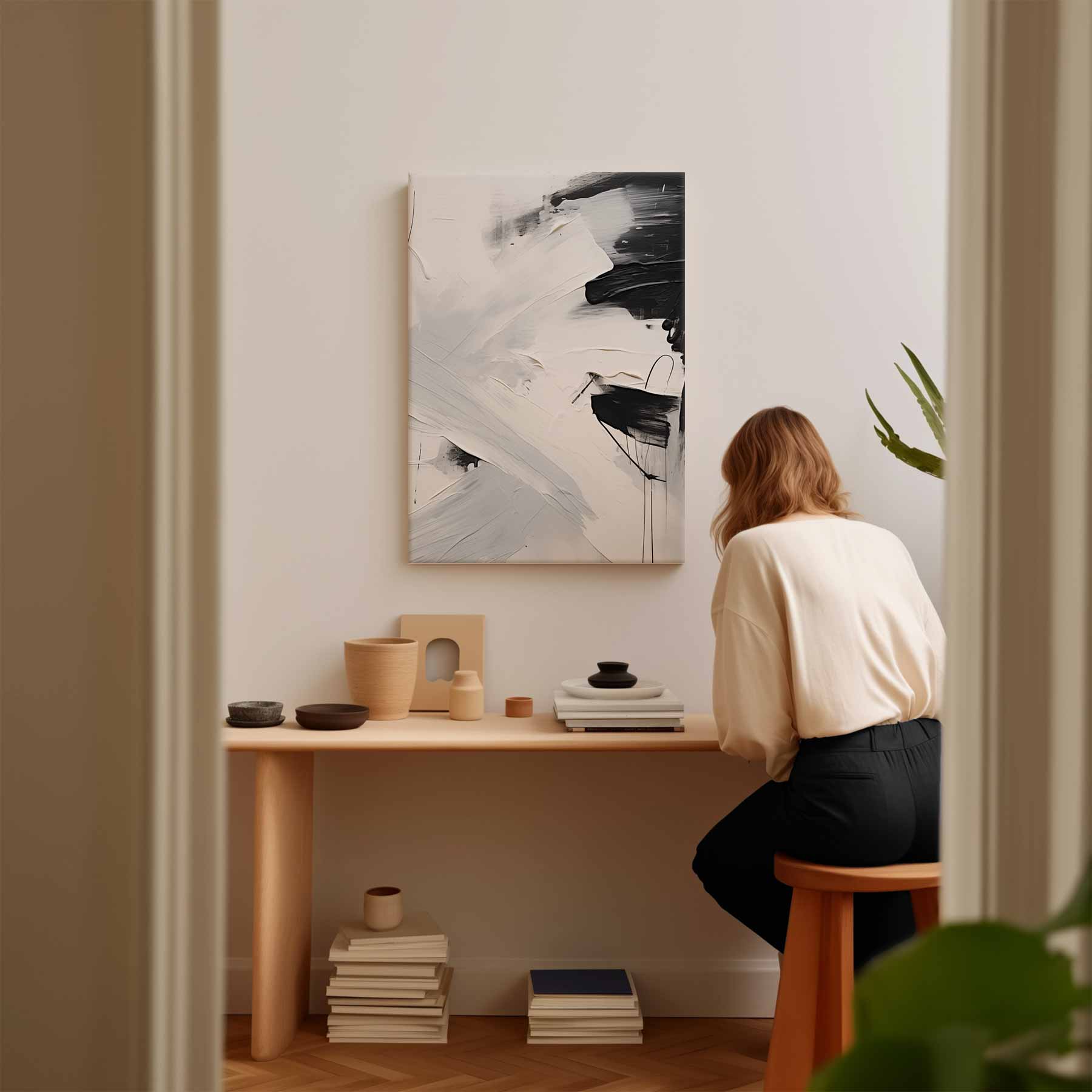 Harmonie van Contrast Kunstwerk-canvas-dibond-plexiglas-wanddecoratie-WallArtistic