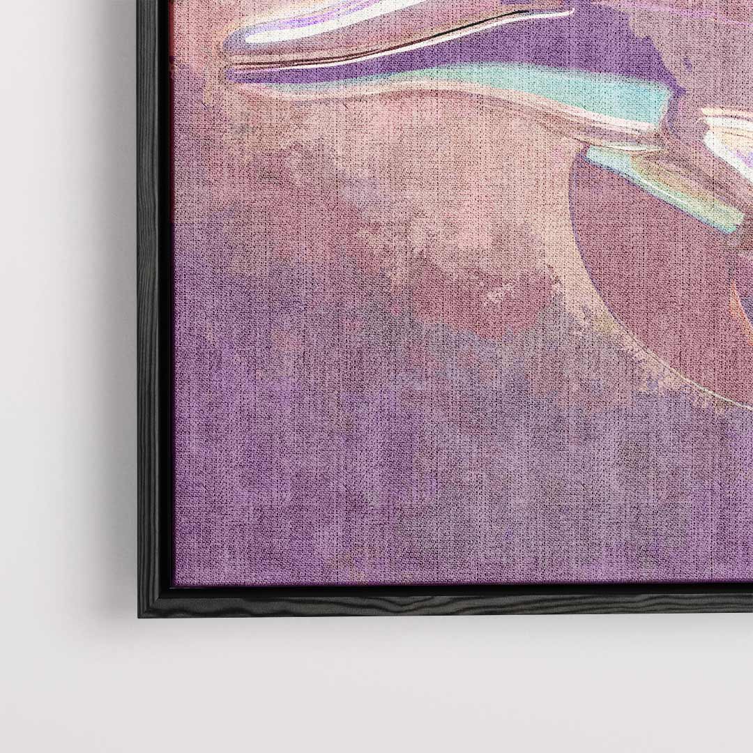 Dromerige Dolfijn Kunstwerk Kunstwerk-canvas-dibond-plexiglas-wanddecoratie-WallArtistic