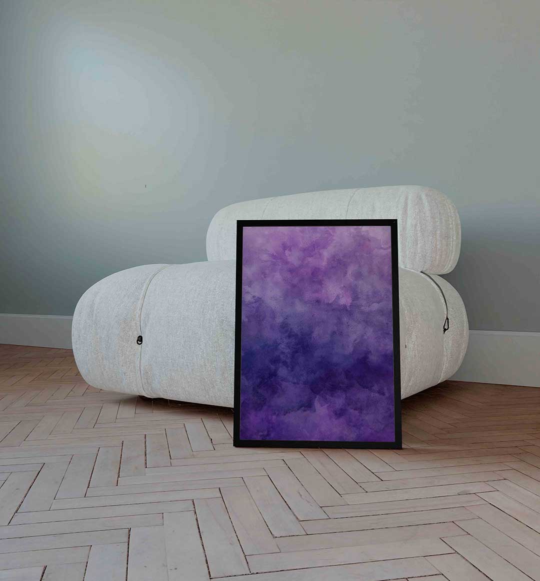 Paarse wolken Poster