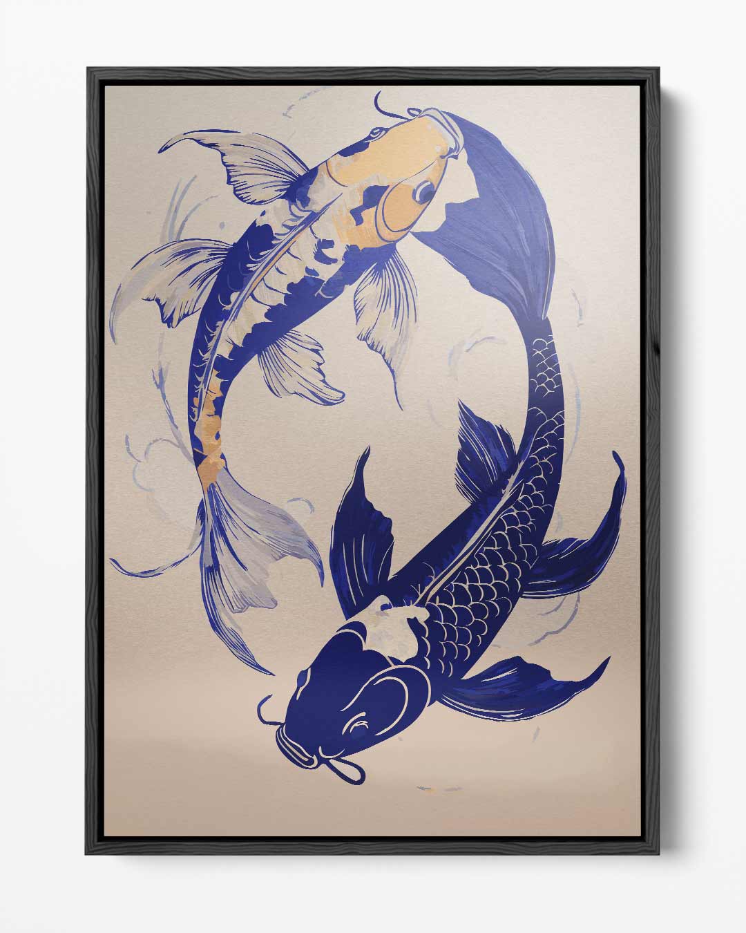 Koi Vissen Dans Kunstwerk-canvas-dibond-plexiglas-wanddecoratie-WallArtistic
