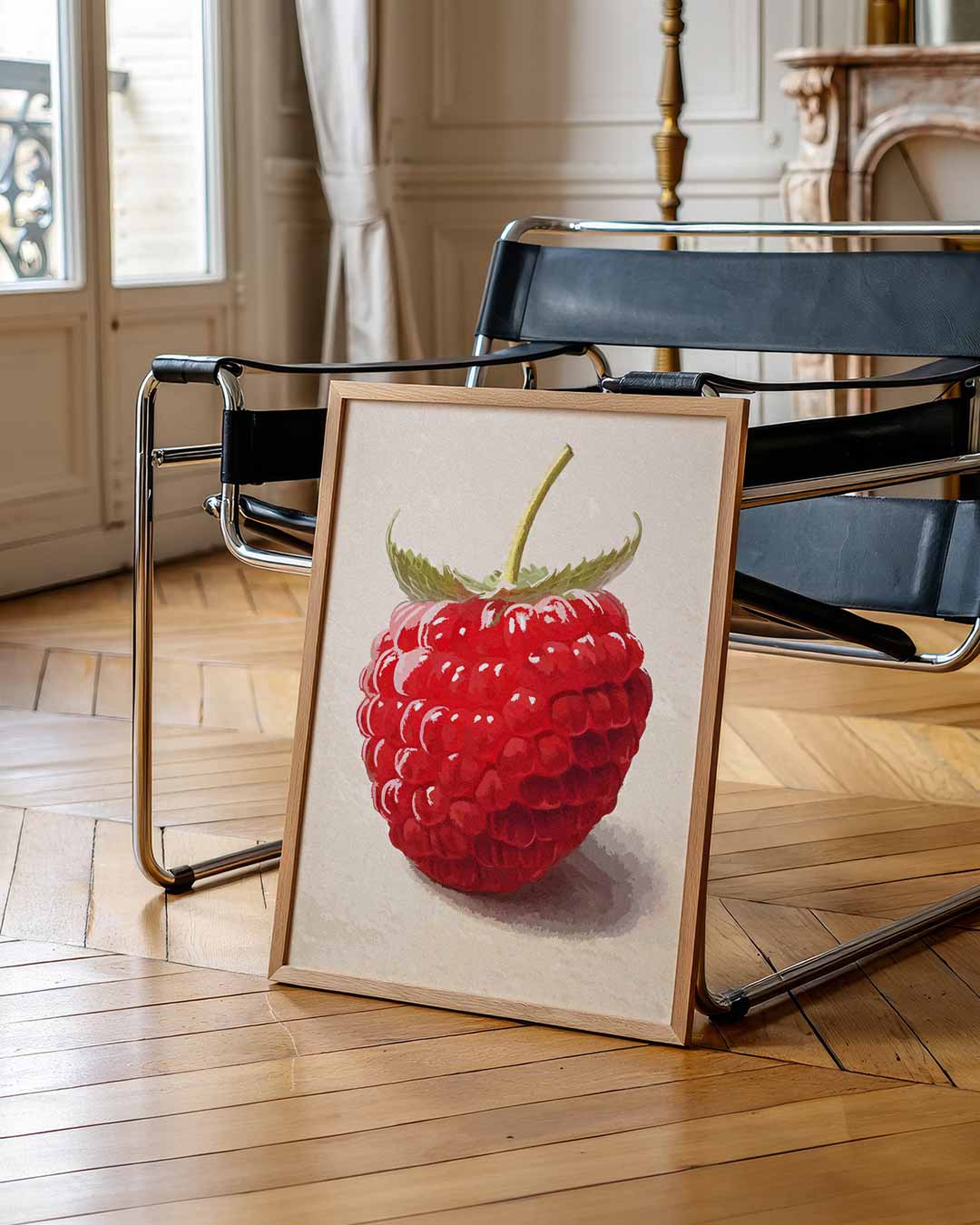 Romantische Frambozenposter