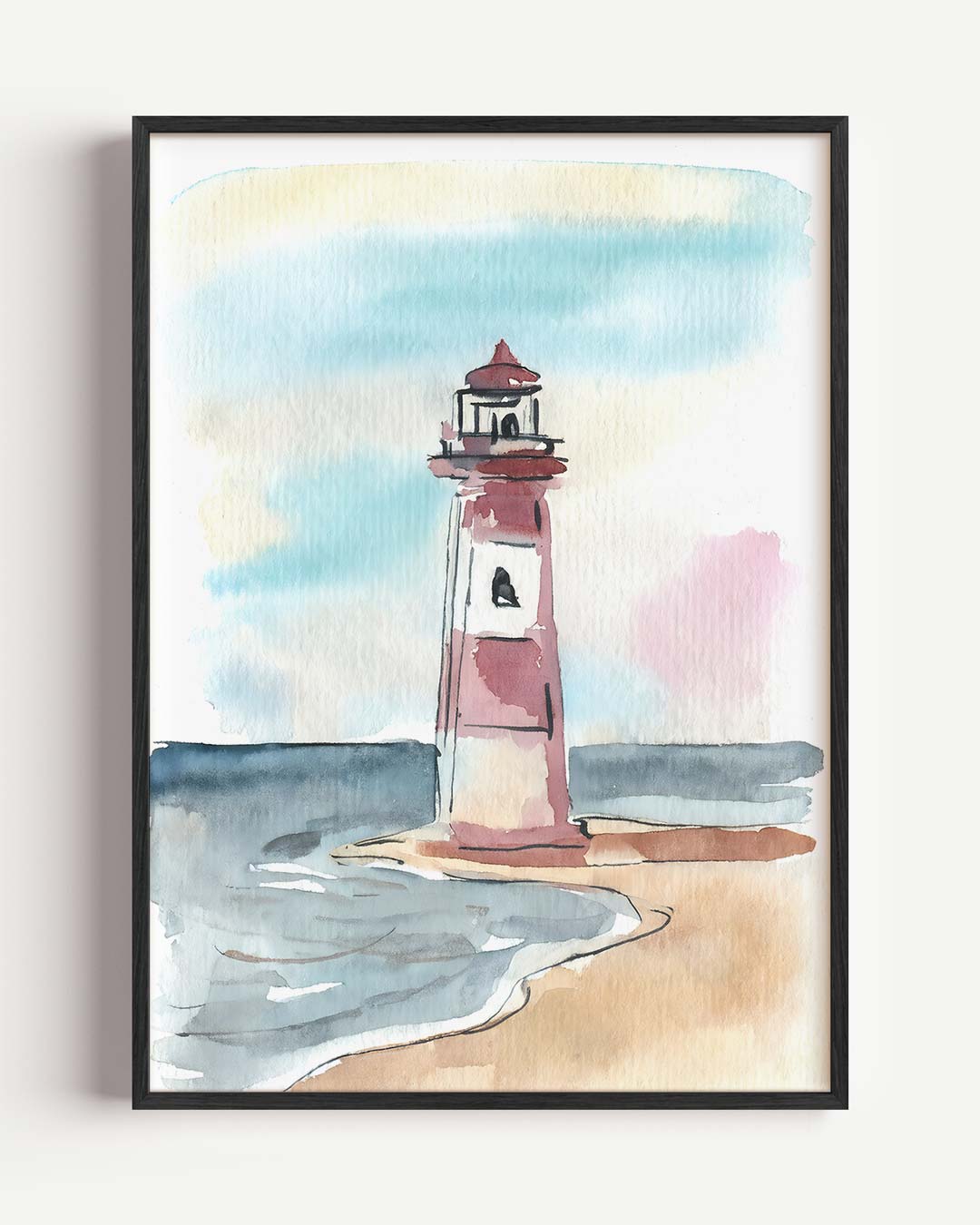 Dromerige Vuurtoren Poster-WallArtistic
