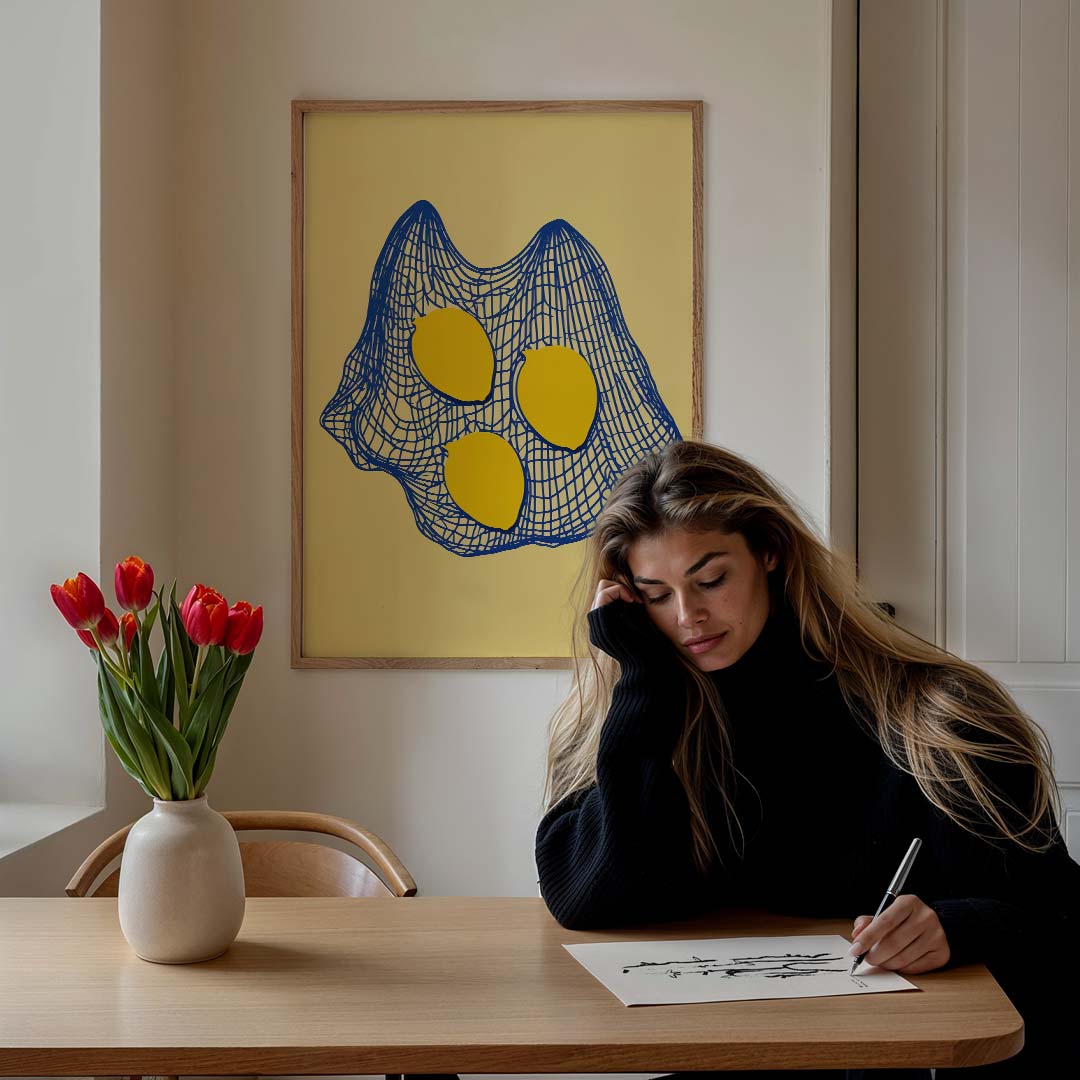 Zomerse Citroen Poster-WallArtistic