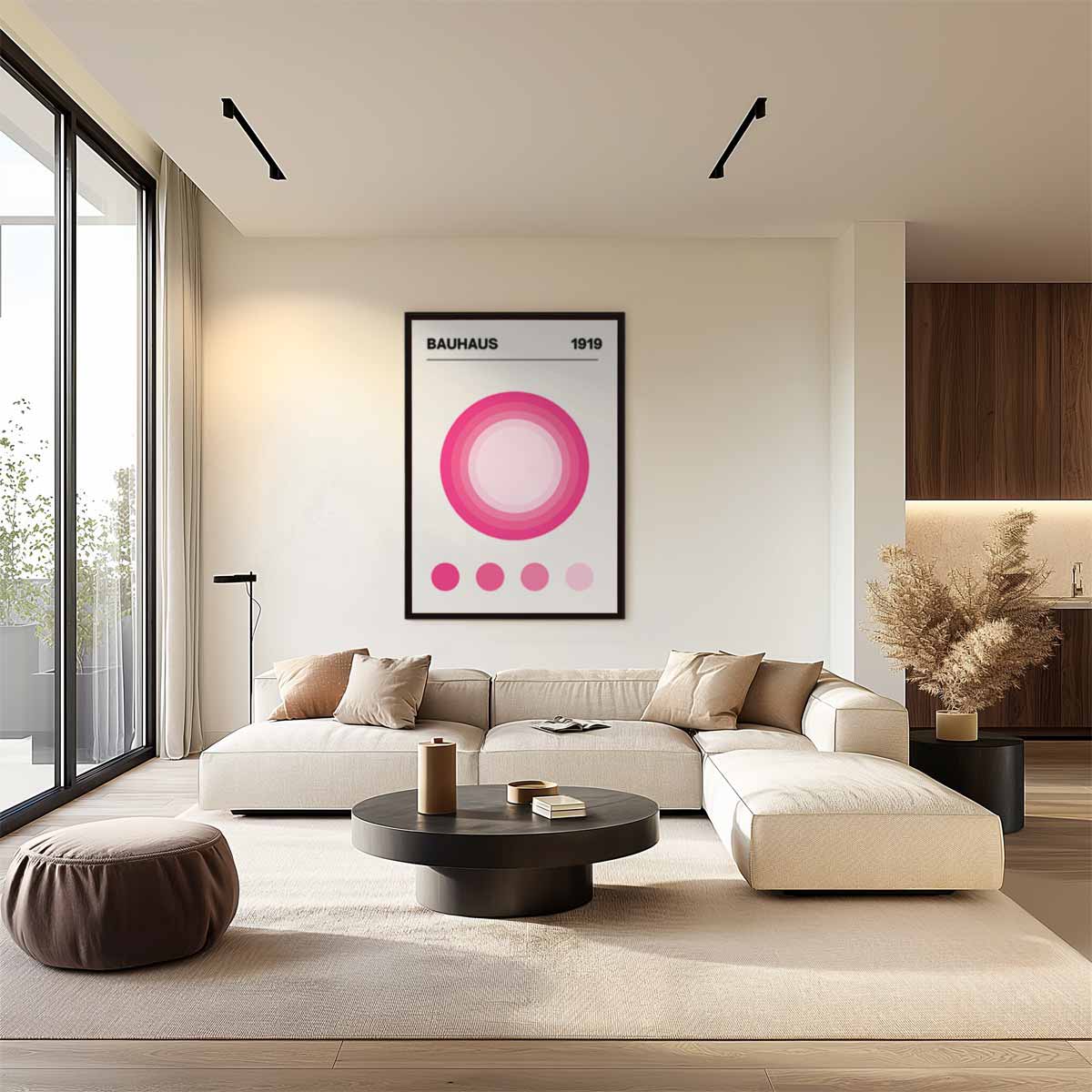 Bauhaus Cirkel Abstract Kunstwerk