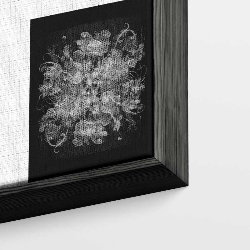 Mystieke Bloemenfantasie Kunstwerk-canvas-dibond-plexiglas-wanddecoratie-WallArtistic