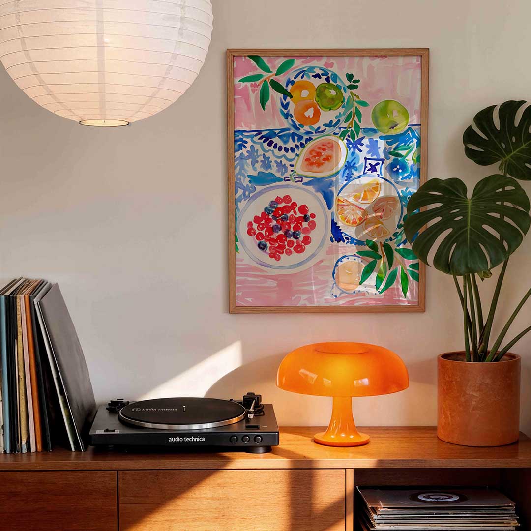 Fruit en bladeren Poster