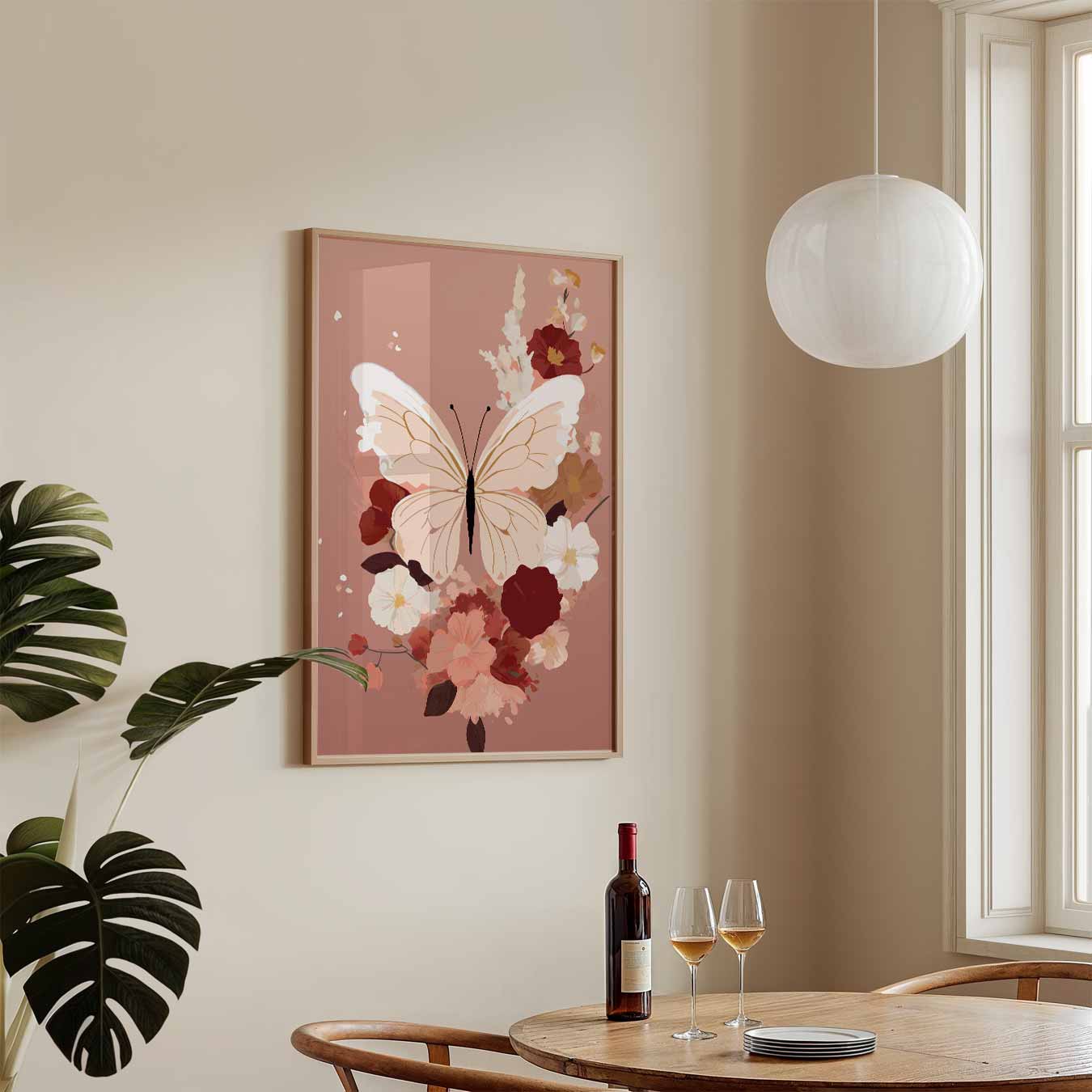 Dromerige Vlinderbloemenposter