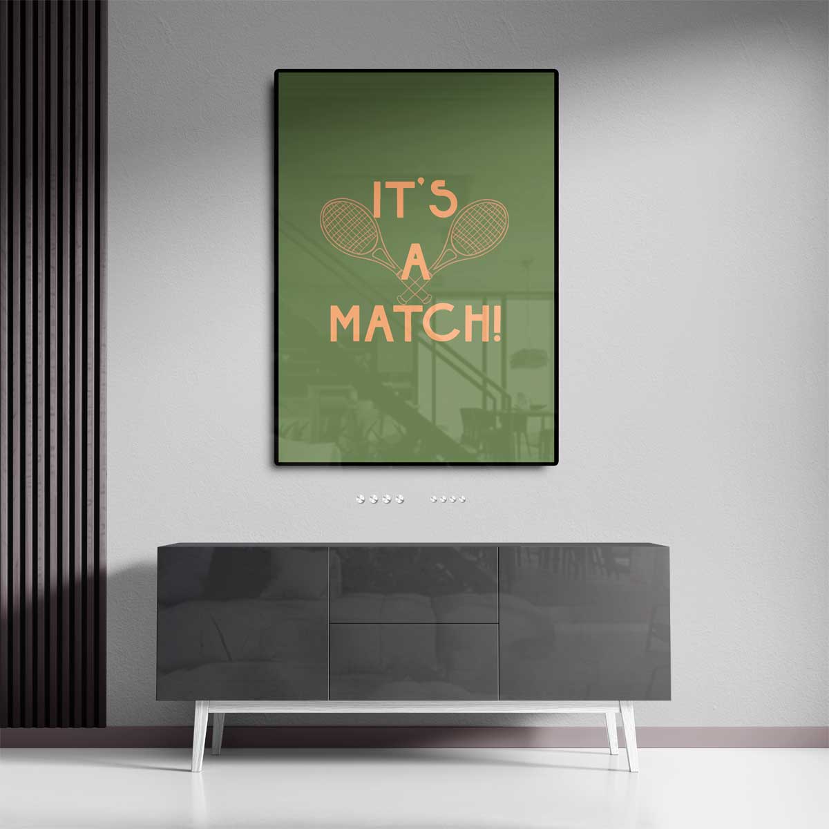It's a Match Tennis Kunstwerk-canvas-dibond-plexiglas-wanddecoratie-WallArtistic