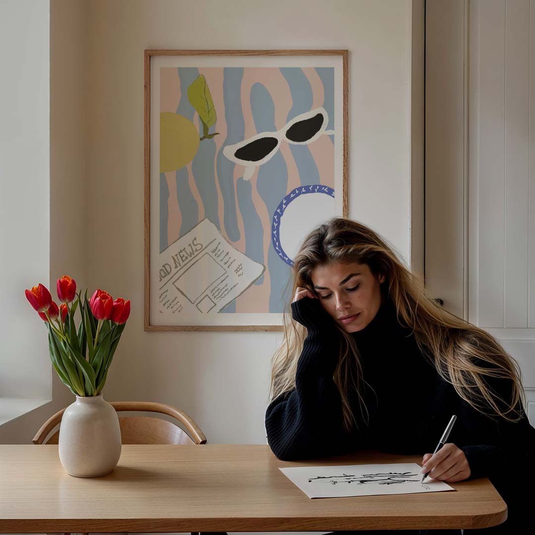 Zomerse Vibes Poster-WallArtistic