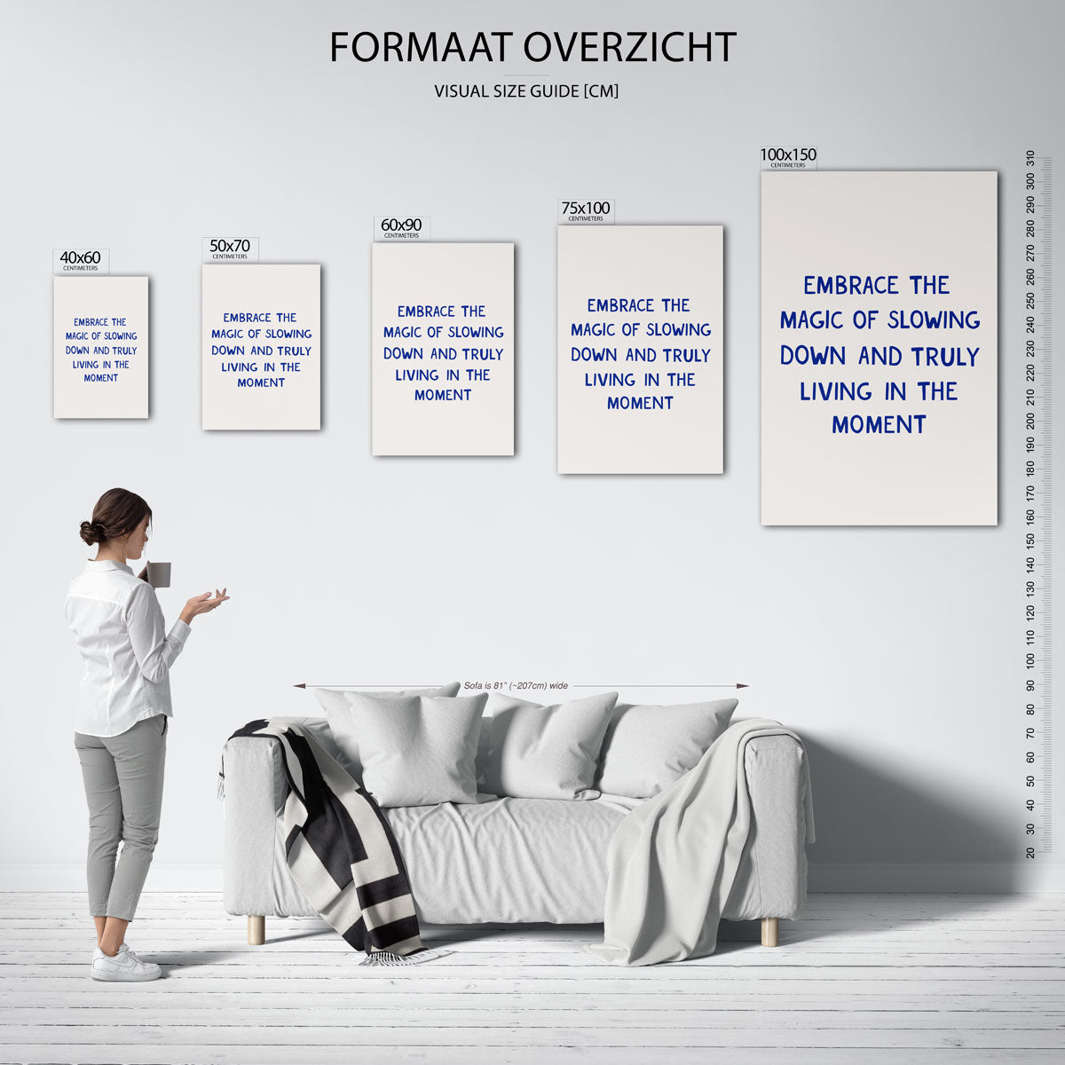 Inspirerende typografie Kunstwerk
