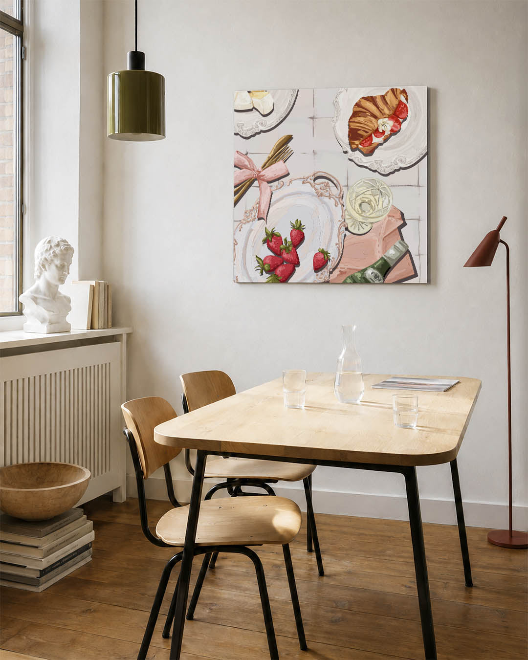 Ontbijt illustratie Kunstwerk