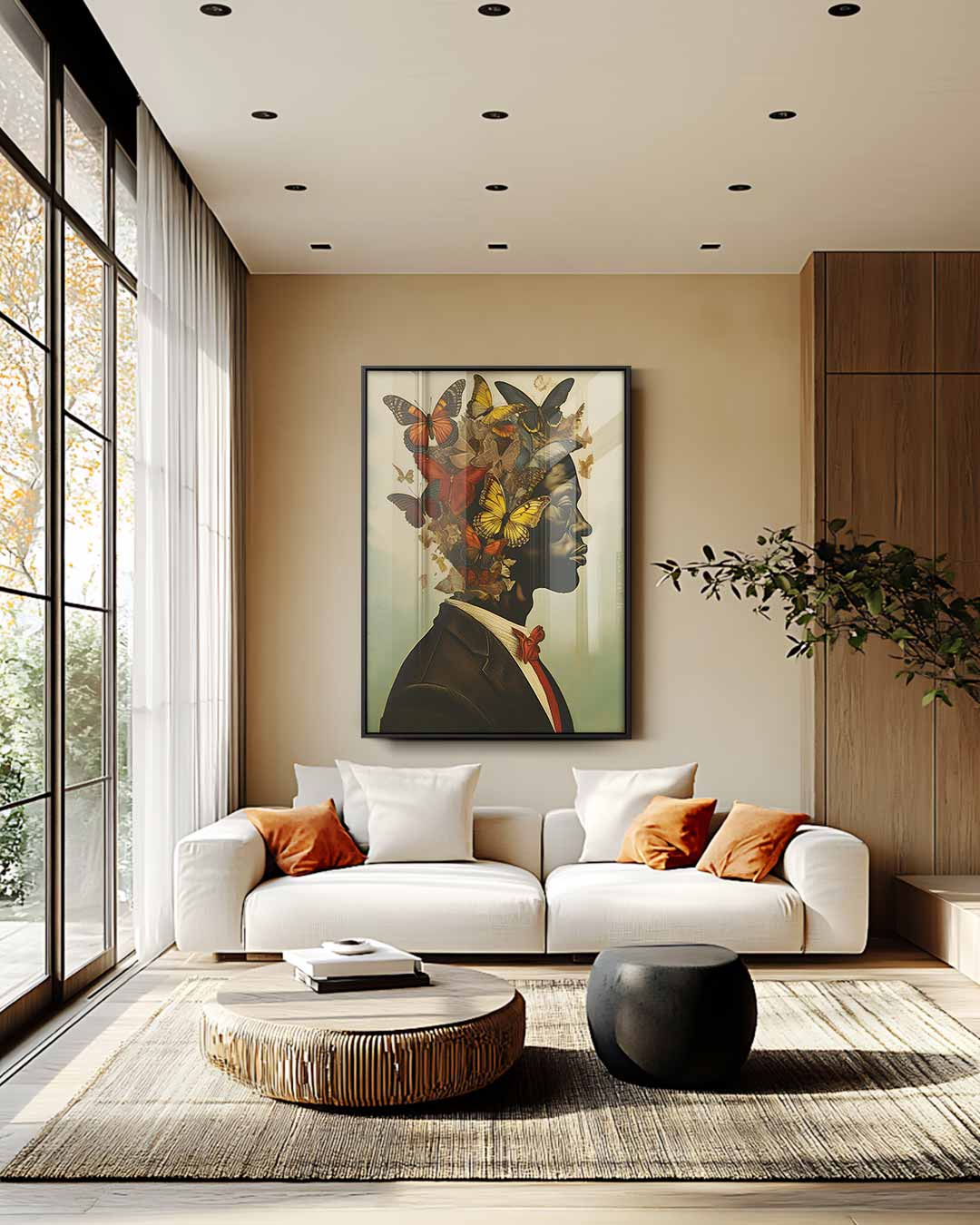 Vlinders van Vrijheid Kunstwerk-canvas-dibond-plexiglas-wanddecoratie-WallArtistic