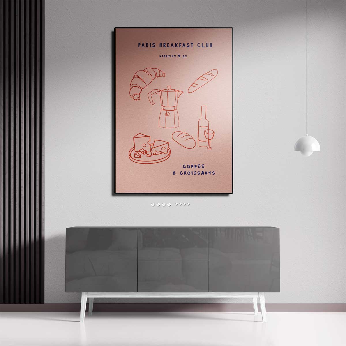 Paris Ontbijtclub Poster