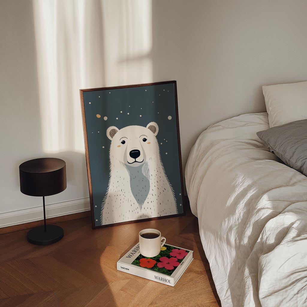 Schattige IJsbeer Illustratie Poster