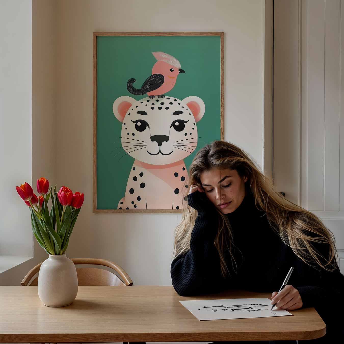 Vrolijke Dierenvriendjes Poster