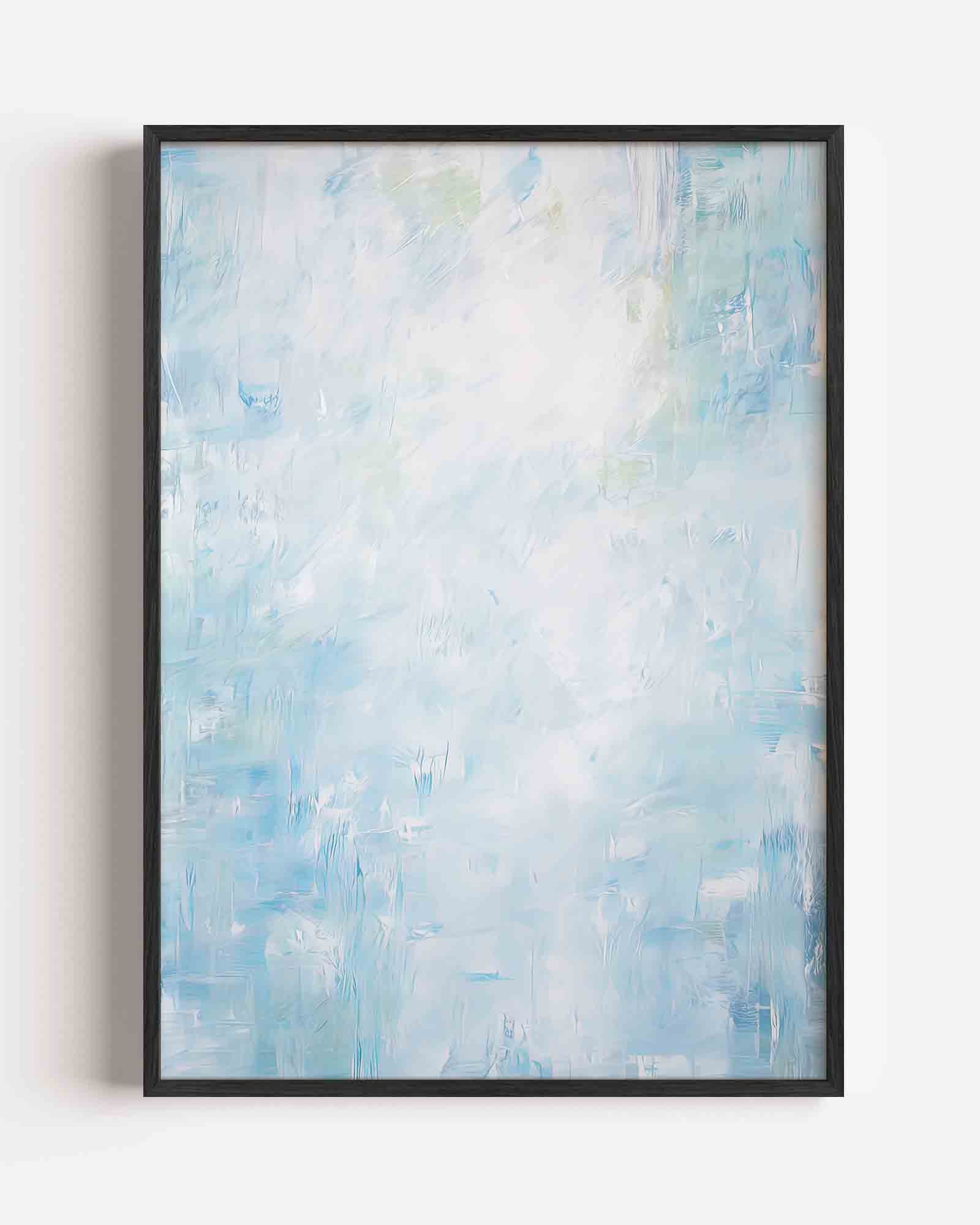 Lichtblauwe abstracte Poster