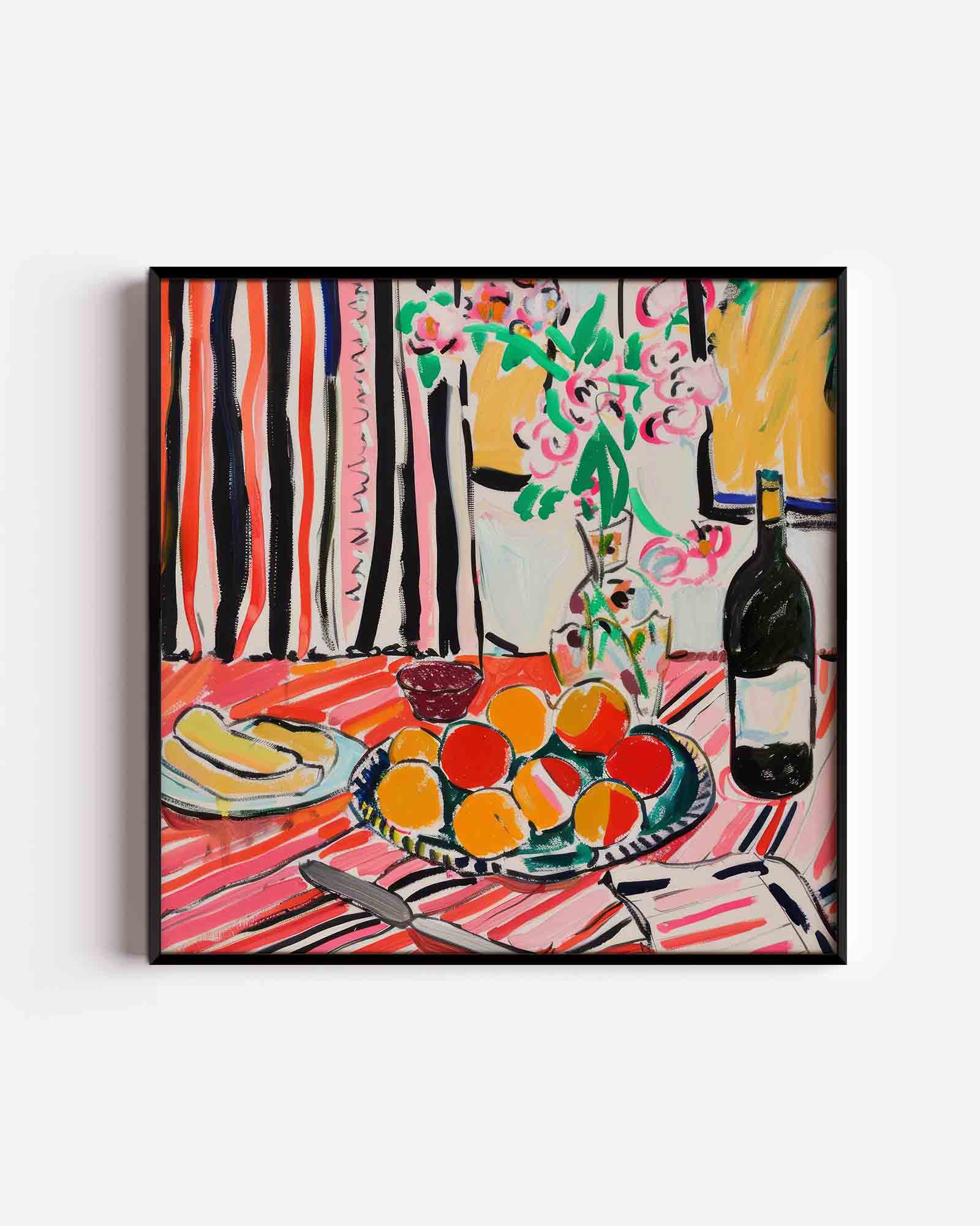 Fruit en bloemen Poster