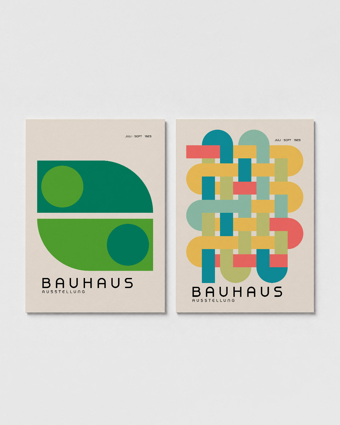 Vormen en kleurvlakken Posterset