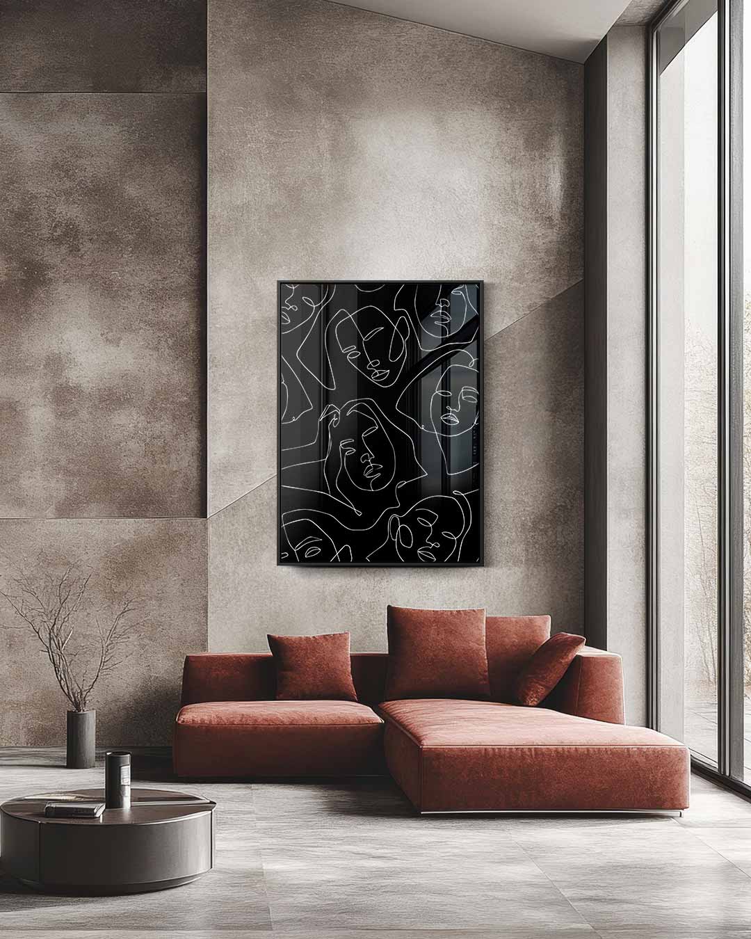 Abstract kunstwerk Kunstwerk-canvas-dibond-plexiglas-wanddecoratie-WallArtistic