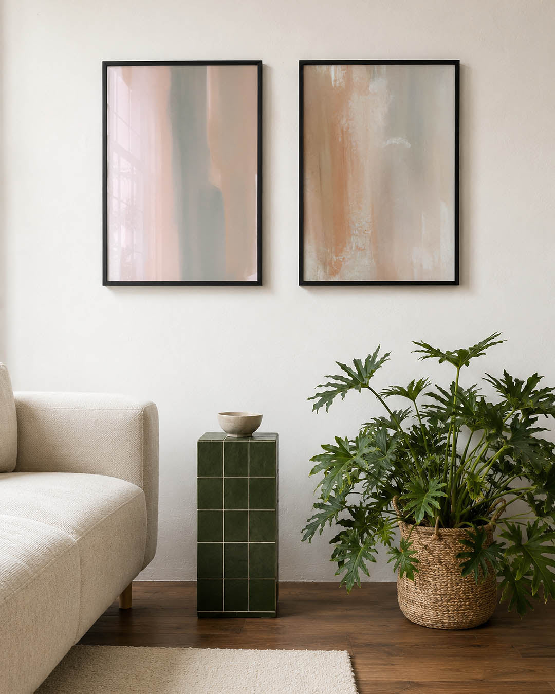 Zachte kleurvlakken Posterset