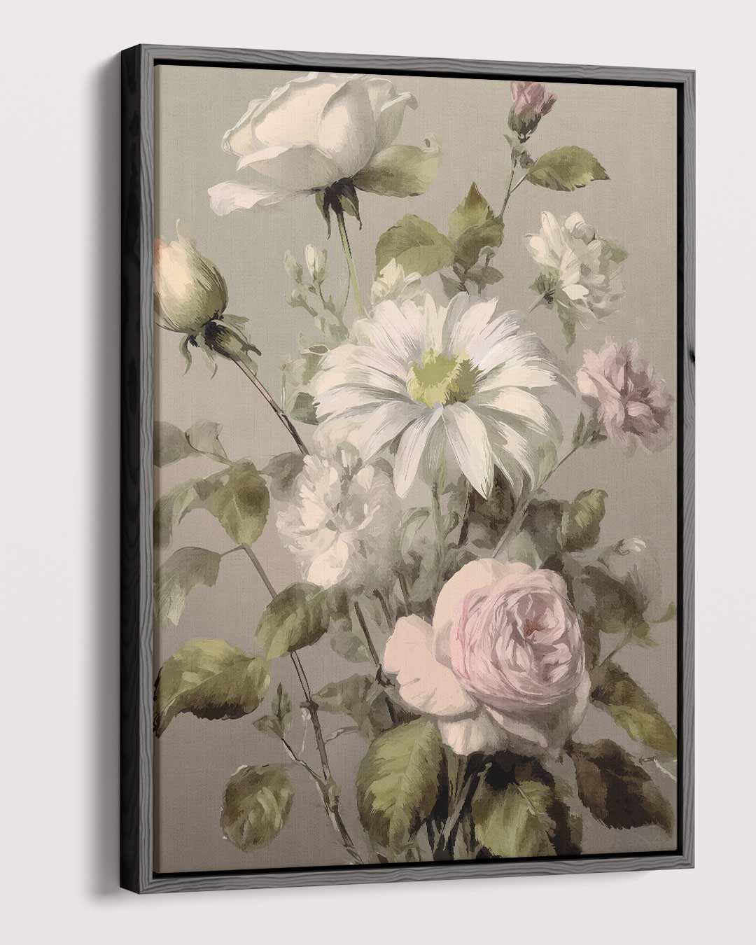 Bloemrijke Romantiek Kunstwerk-canvas-dibond-plexiglas-wanddecoratie-WallArtistic