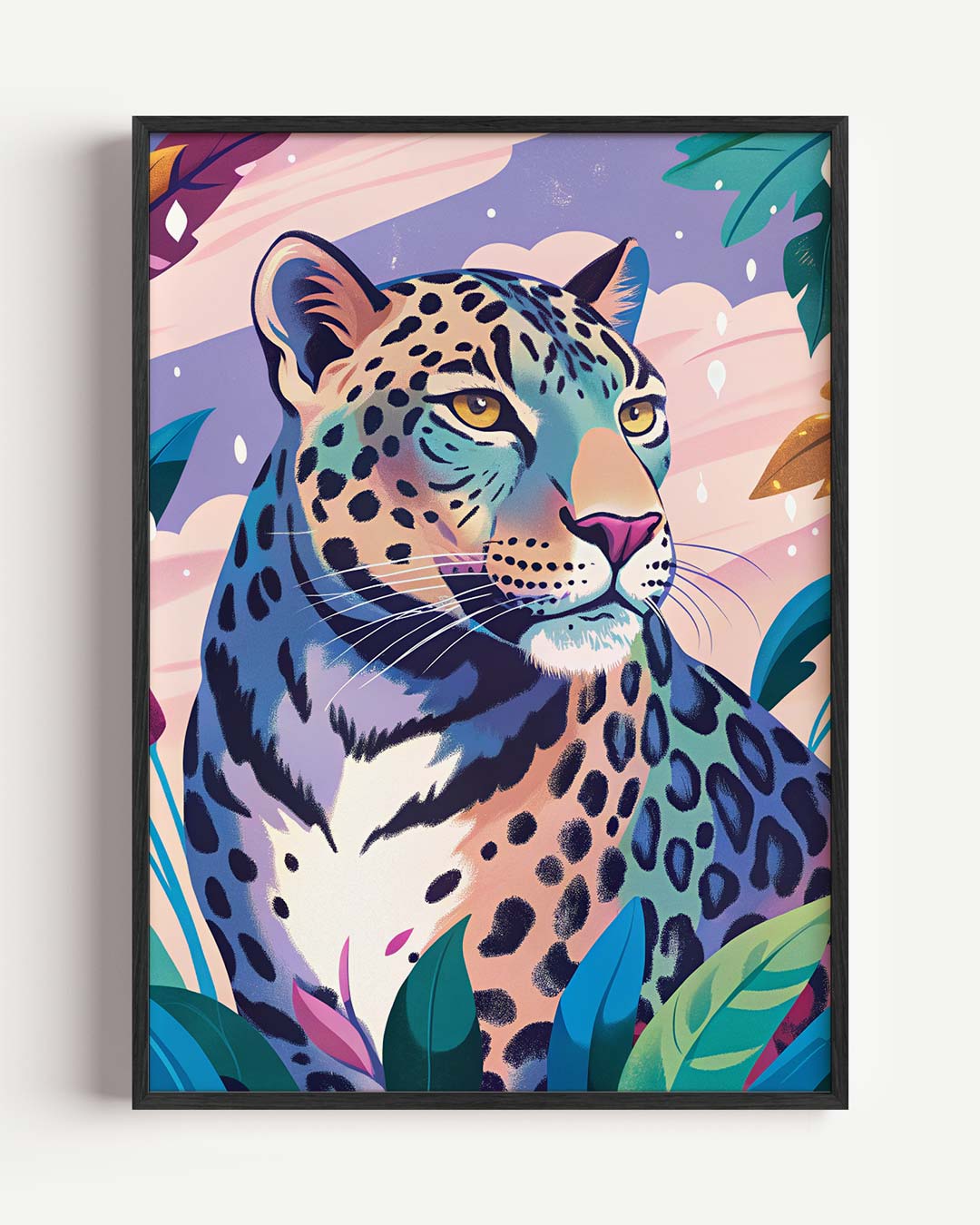 Elegante Luipaard Jungle Poster-WallArtistic