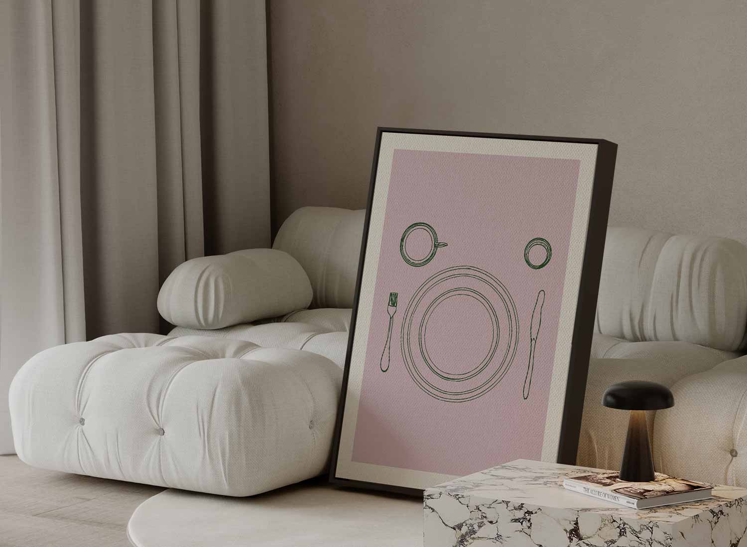 Minimalistisch Tafelschikking Kunstwerk-canvas-dibond-plexiglas-wanddecoratie-WallArtistic