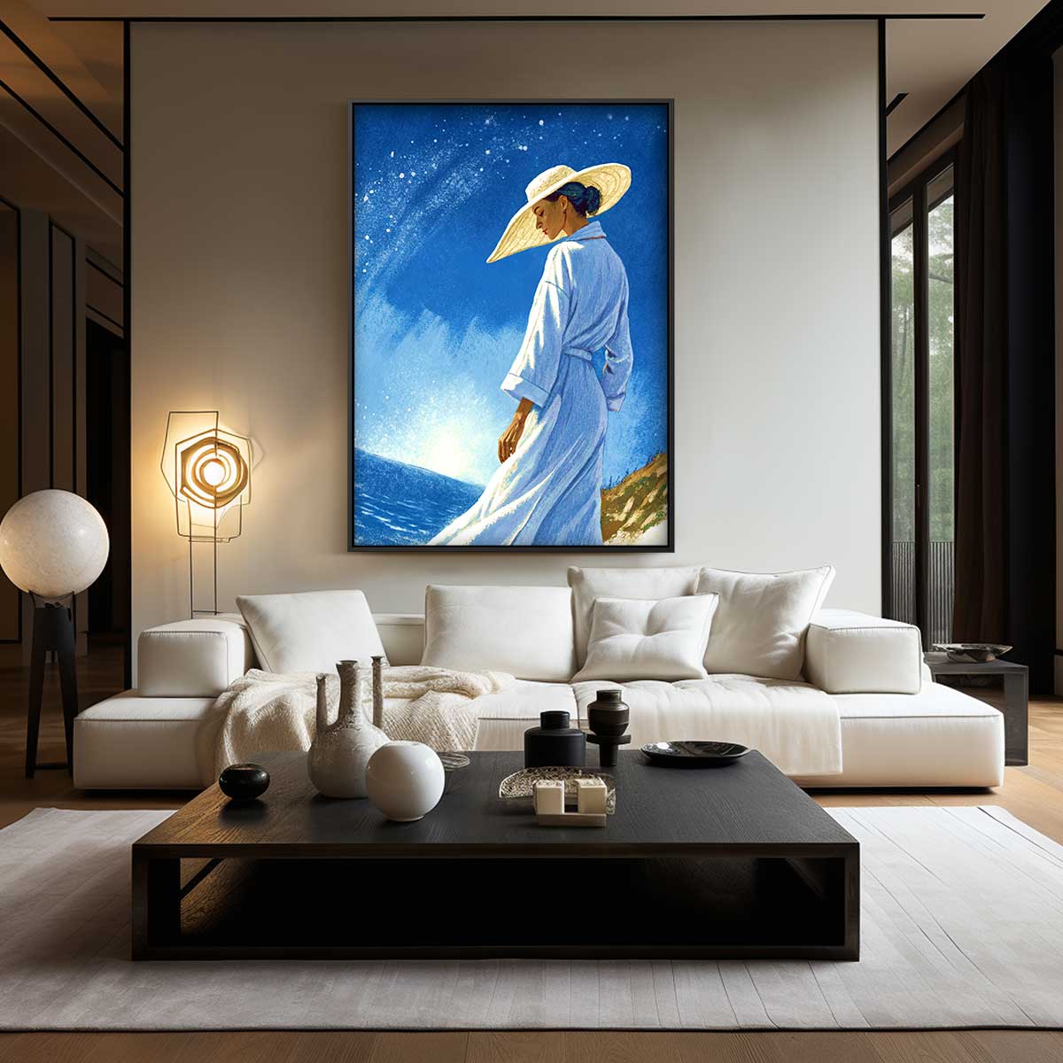 Zomerse Dromen aan Zee Kunstwerk-canvas-dibond-plexiglas-wanddecoratie-WallArtistic