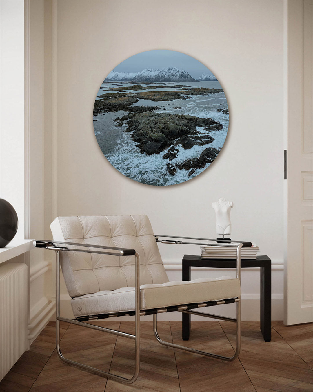 Berglandschap met zee Muurcirkel