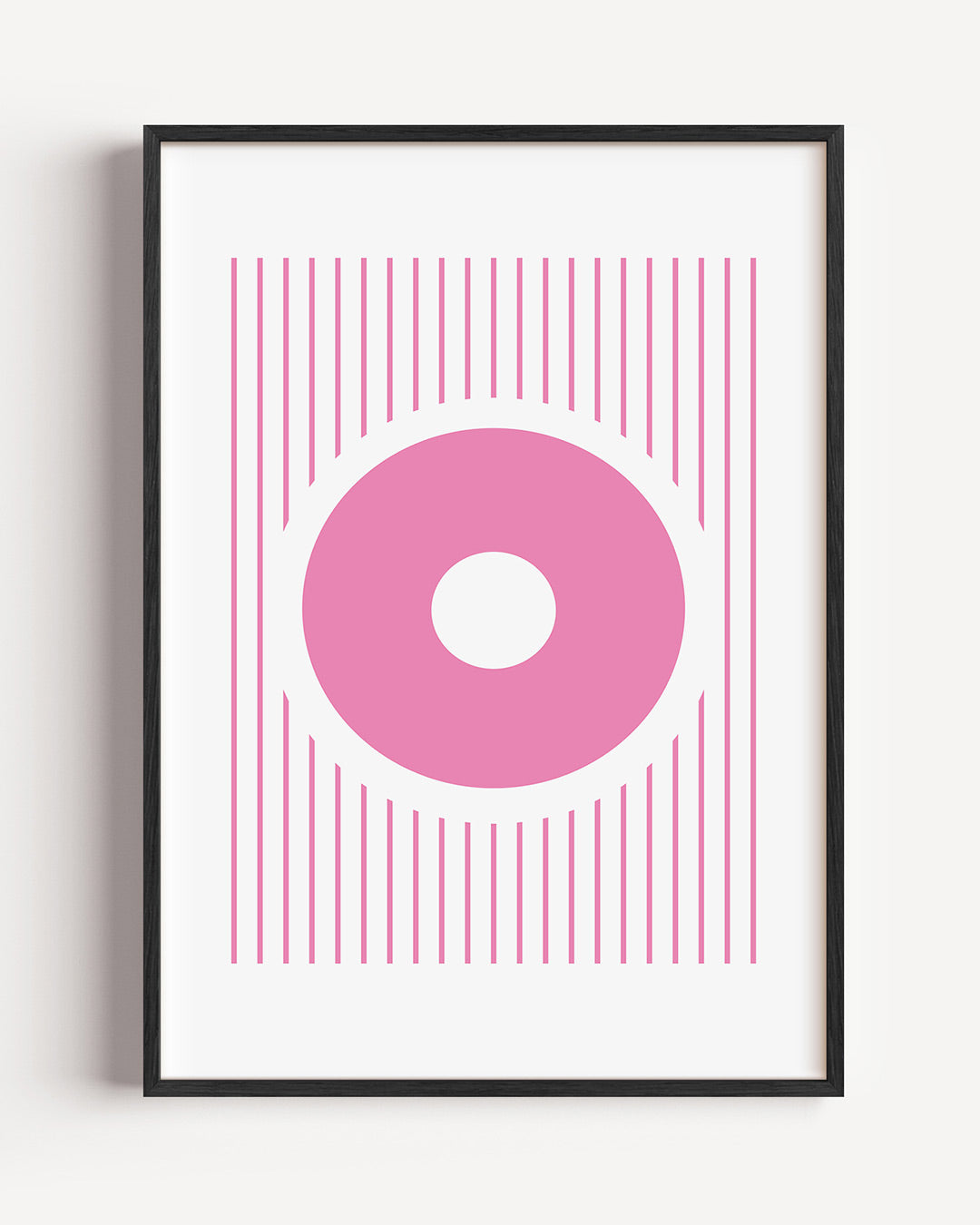 Cirkel en lijnen Poster