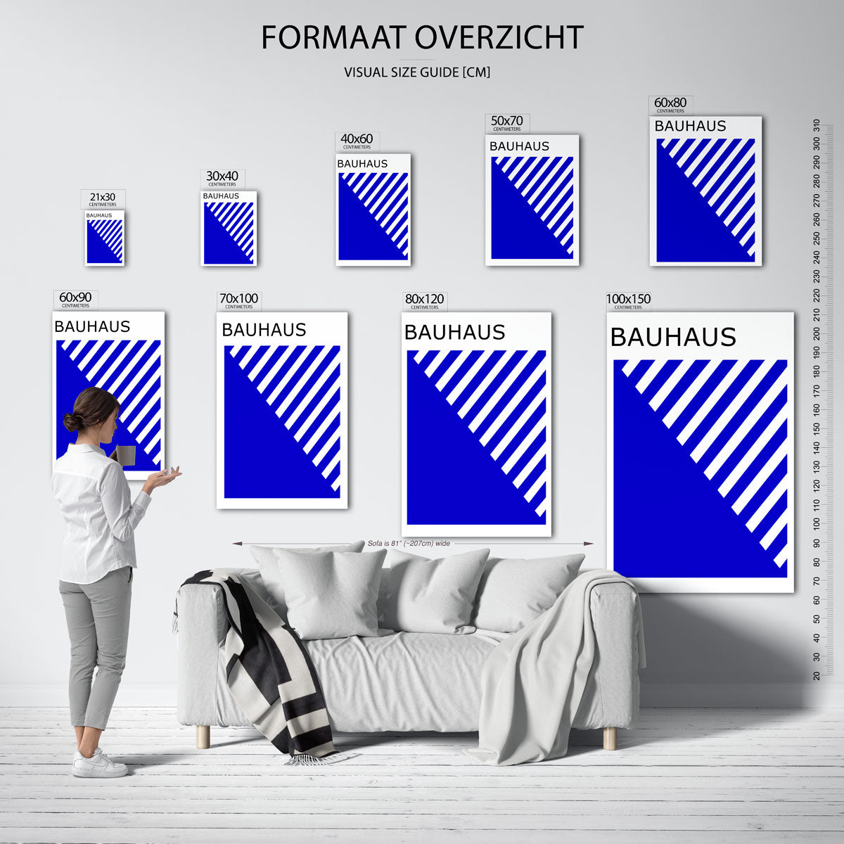 Lijnen en vlakken Poster