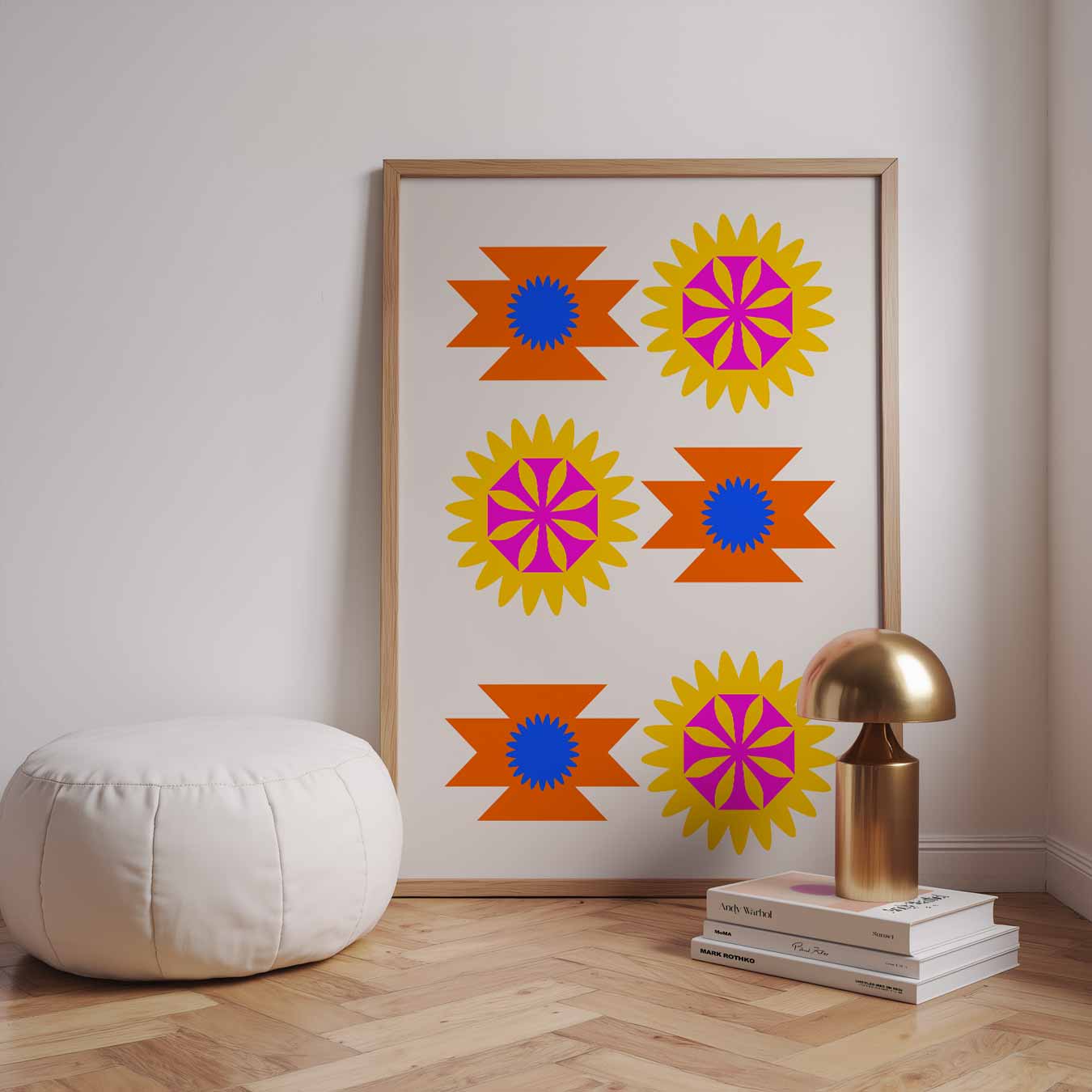 Kleurrijke Bloemenexplosie Poster-WallArtistic