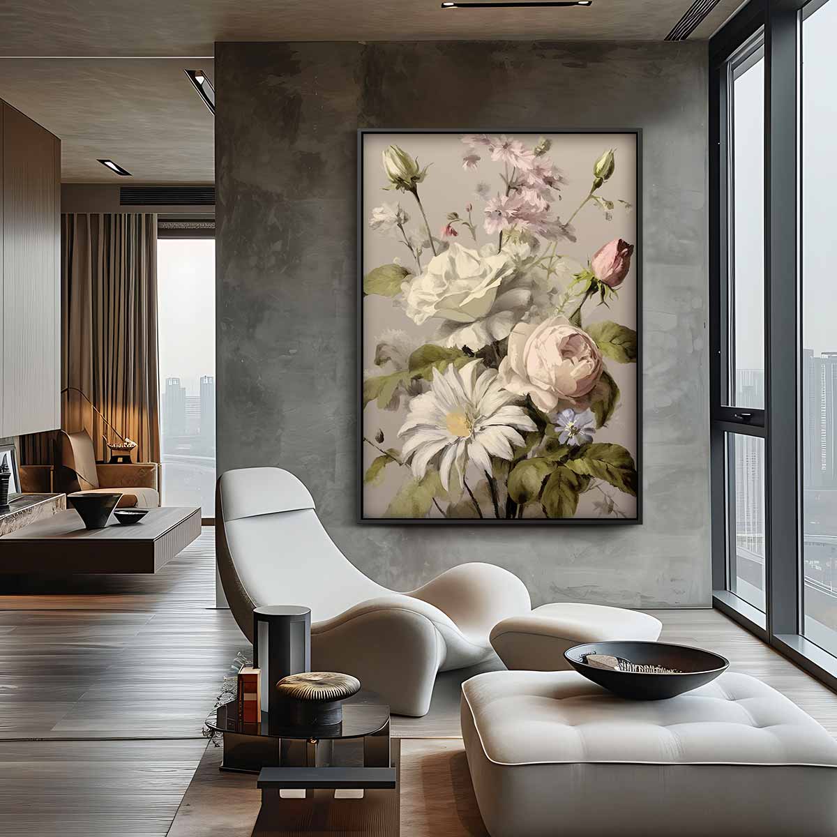 Bloemenpracht Schilderij Kunstwerk-canvas-dibond-plexiglas-wanddecoratie-WallArtistic