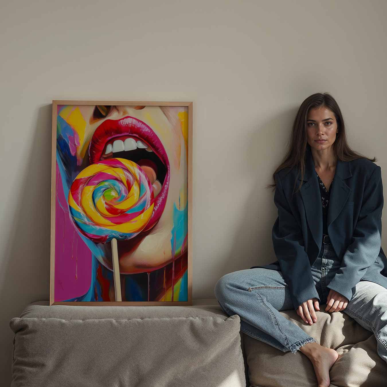 Kleurrijke Expressie Poster-WallArtistic