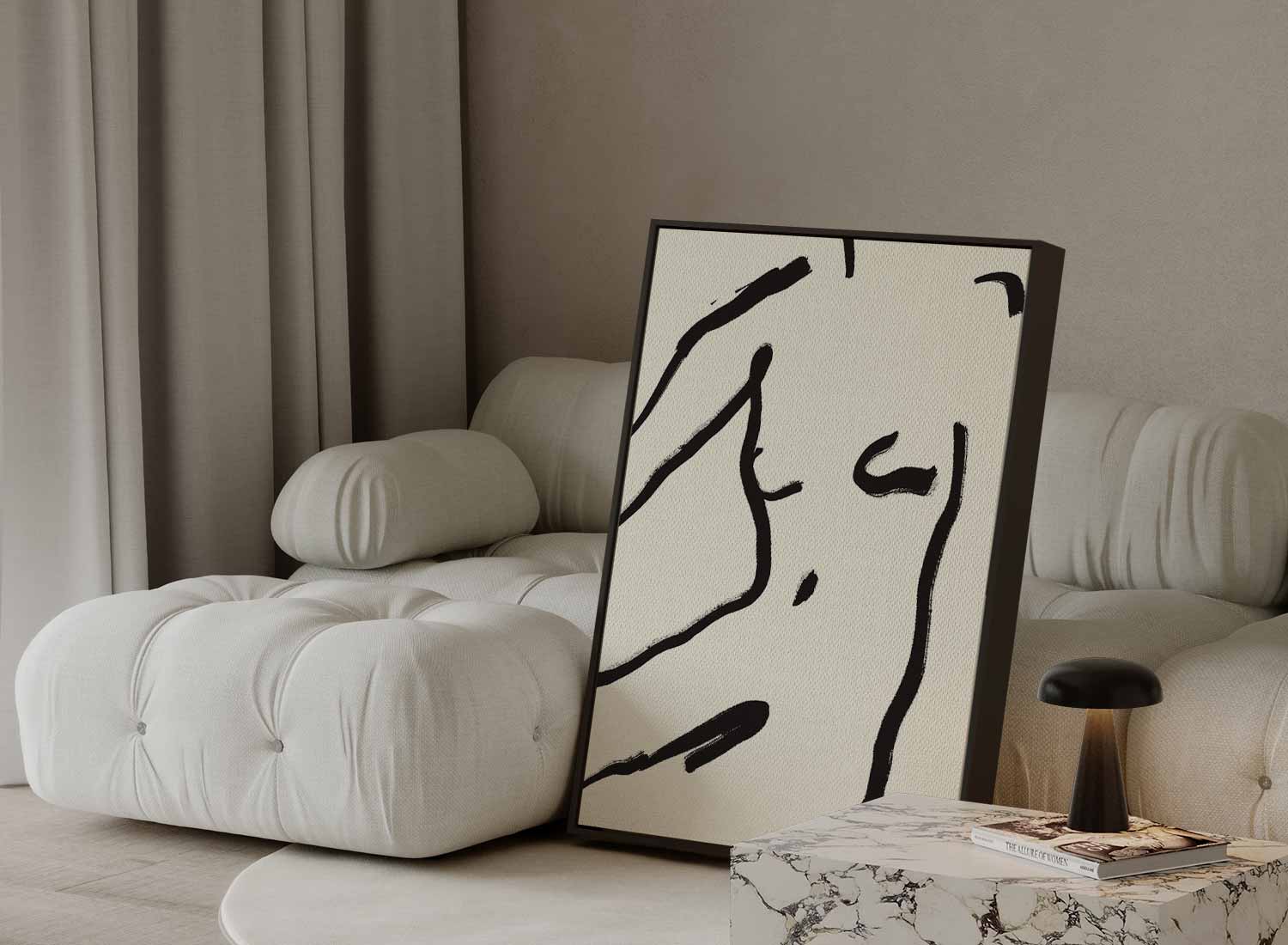 Simpele Elegantie Kunstwerk-canvas-dibond-plexiglas-wanddecoratie-WallArtistic