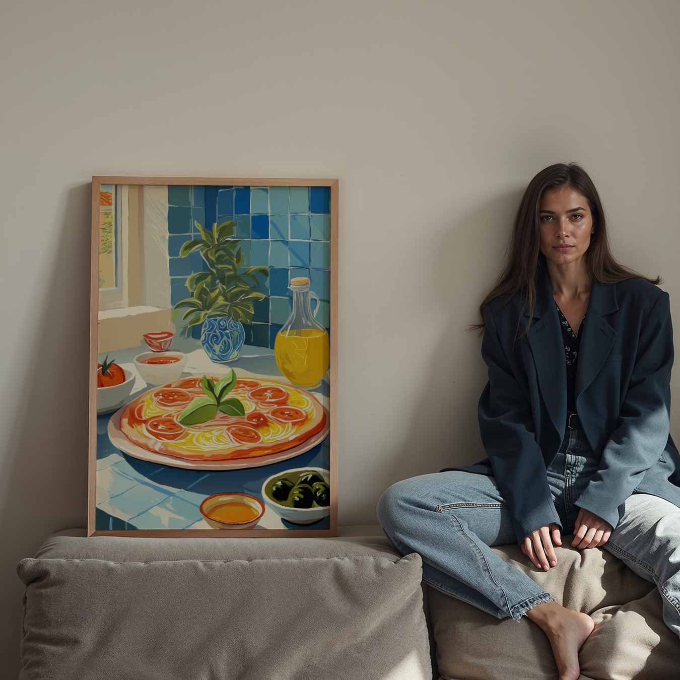 Mediterrane Keuken Poster-WallArtistic