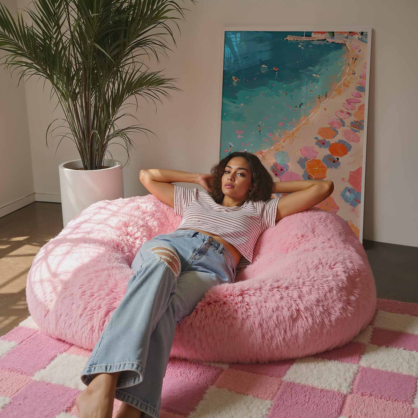 Zonnige Stranddag Poster-WallArtistic