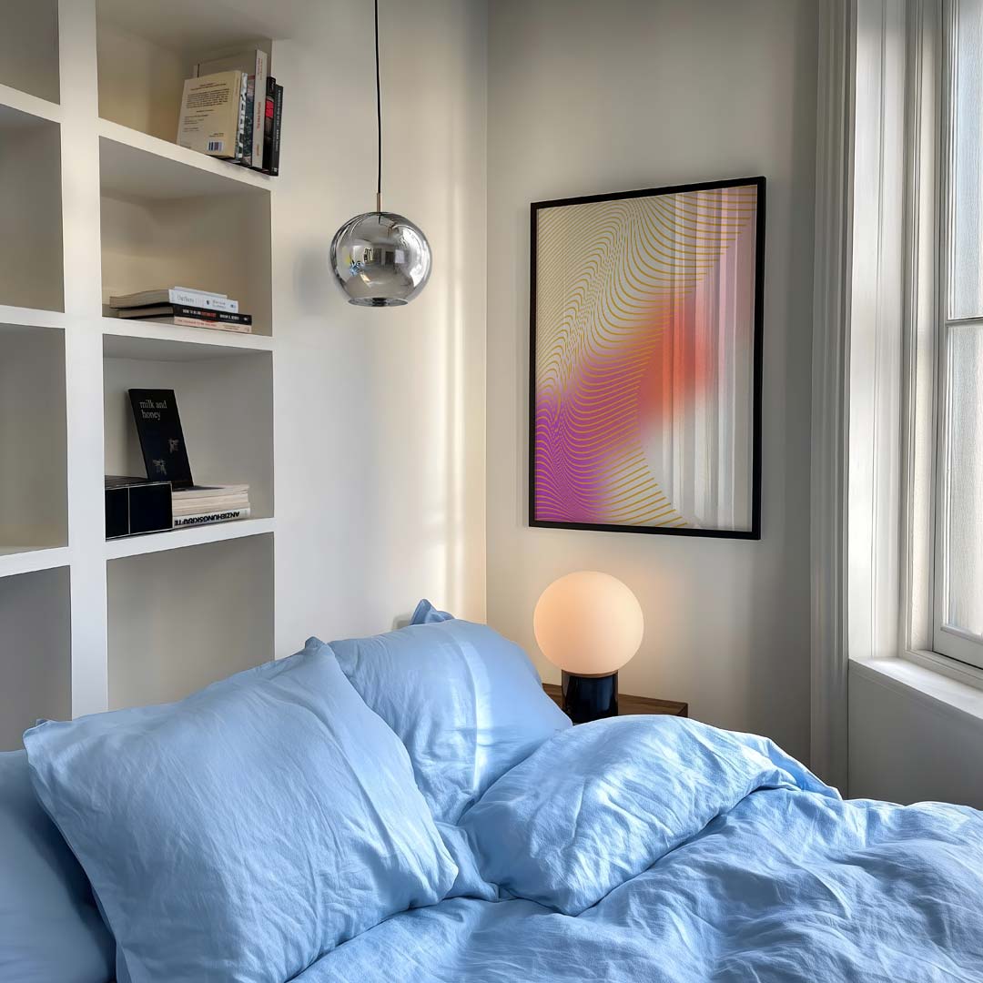 Golvende Pastel Kunstposter-WallArtistic