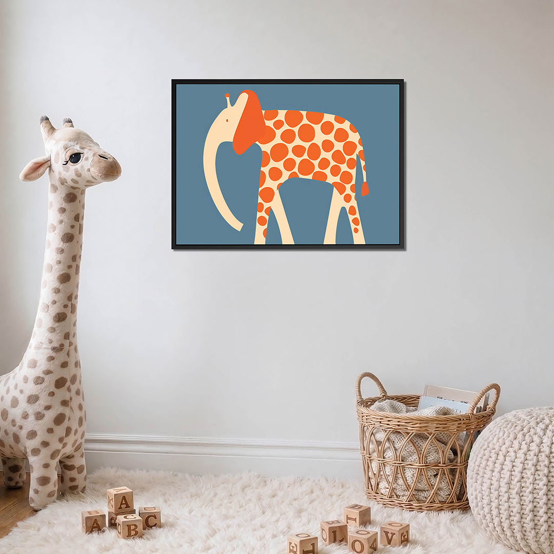 Speelse olifant illustratie Kunstwerk