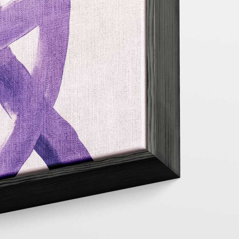 Dans van Paarse Strokes Kunstwerk-canvas-dibond-plexiglas-wanddecoratie-WallArtistic