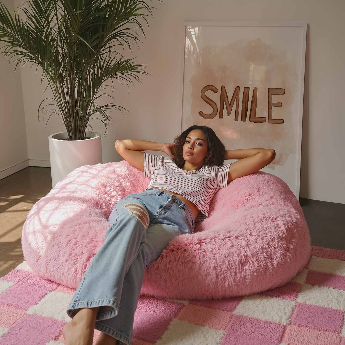 Rustieke "Smile" Poster