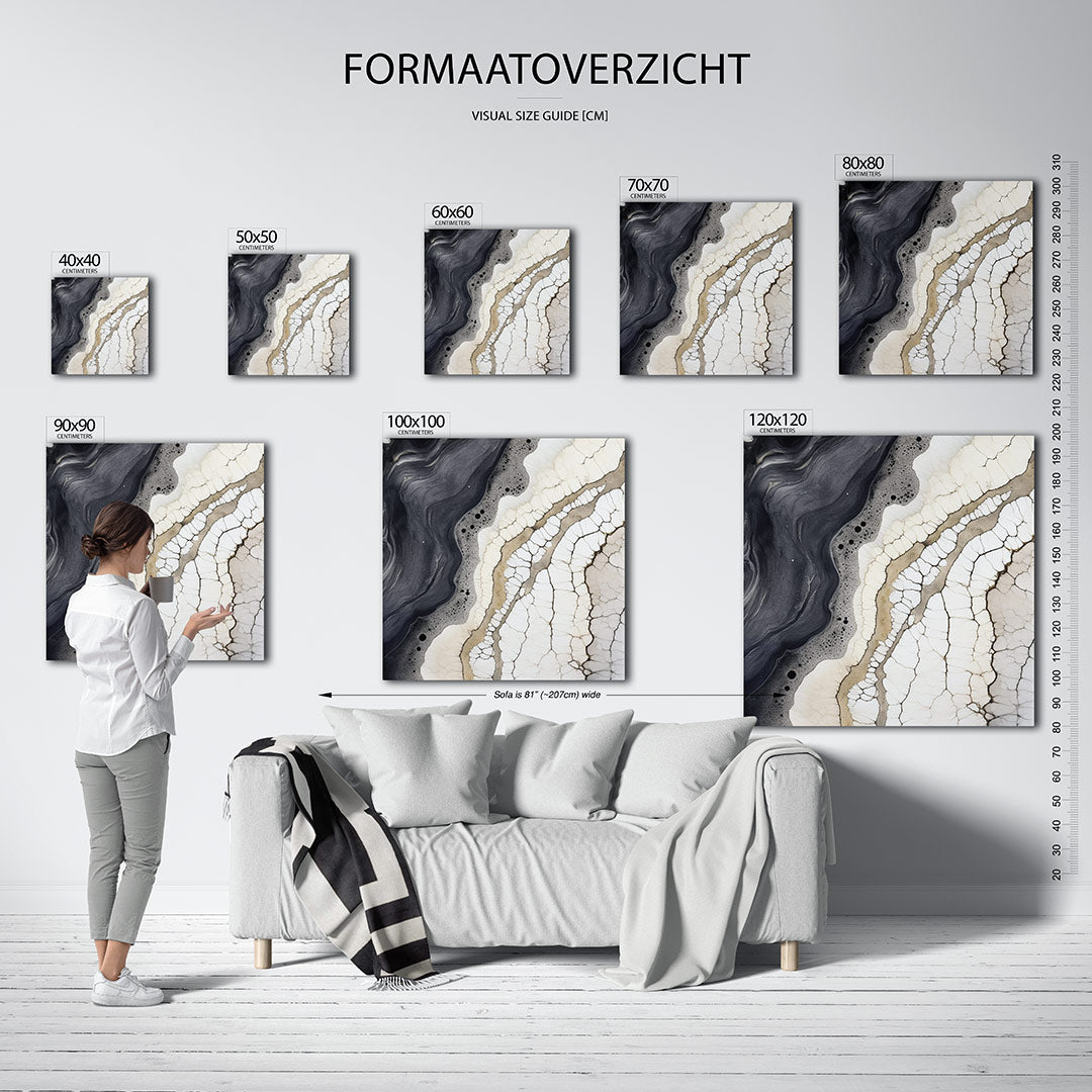 Organische lijnen Kunstwerk