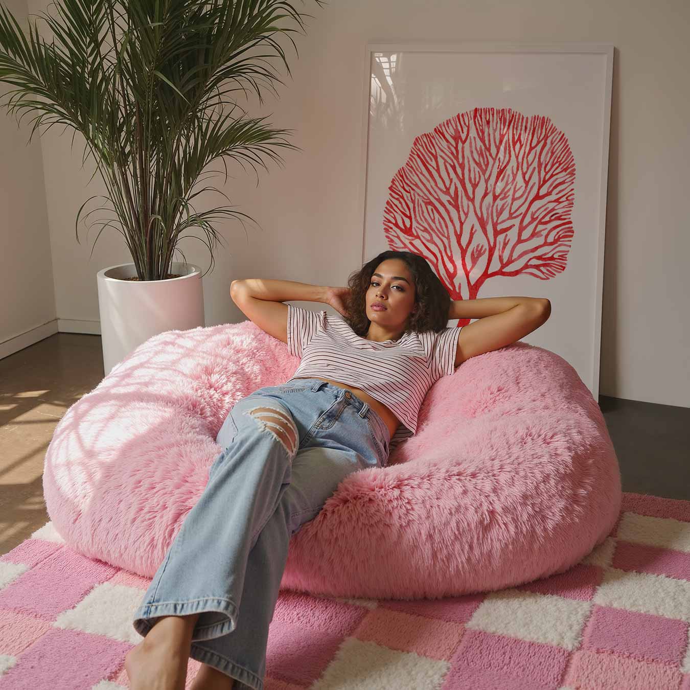 Rode Koraal Inspiratie Poster-WallArtistic