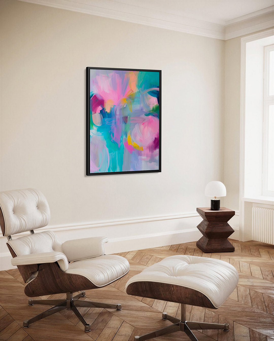 Kleurrijke vormen Kunstwerk