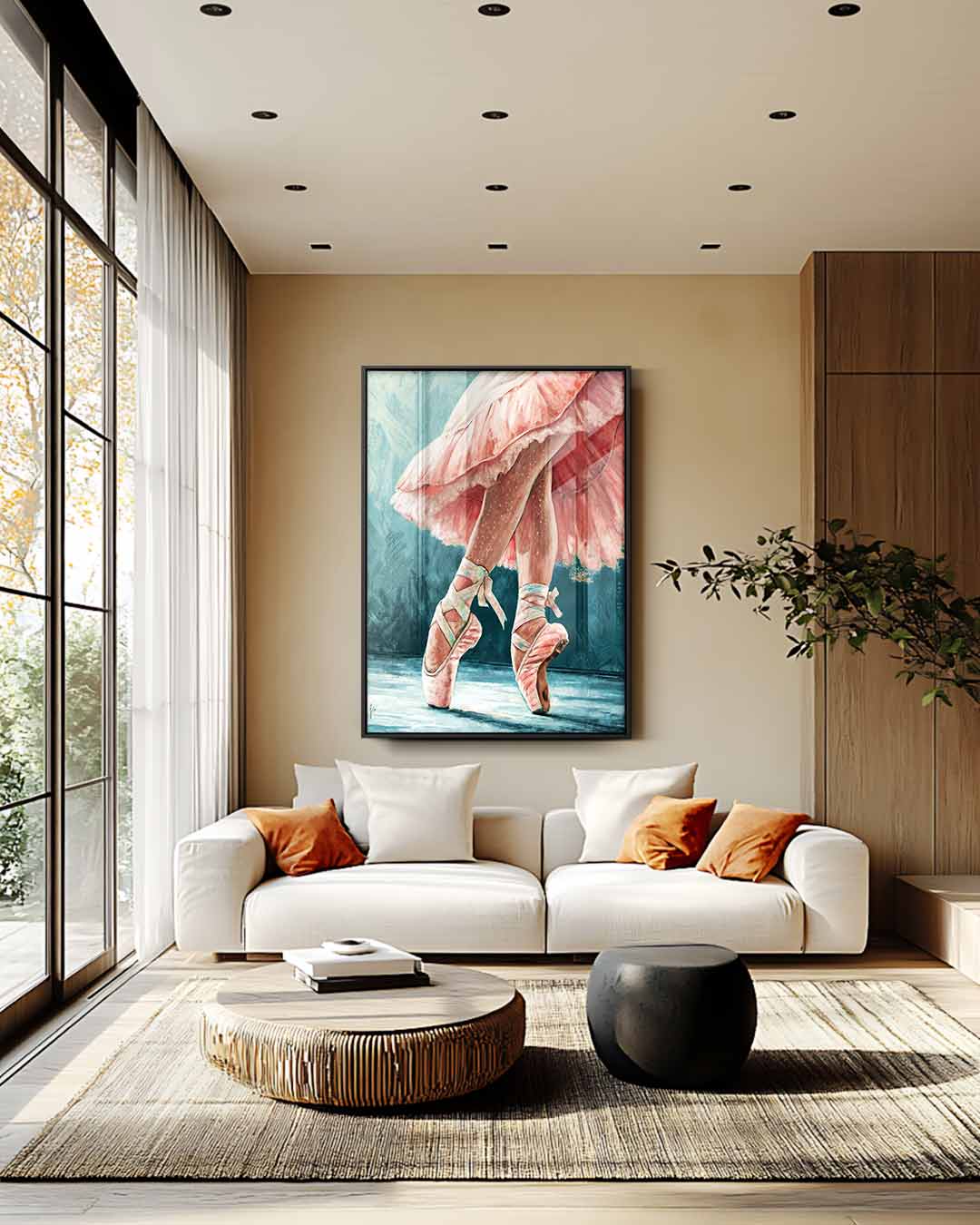 Elegantie in Beweging Kunstwerk-canvas-dibond-plexiglas-wanddecoratie-WallArtistic