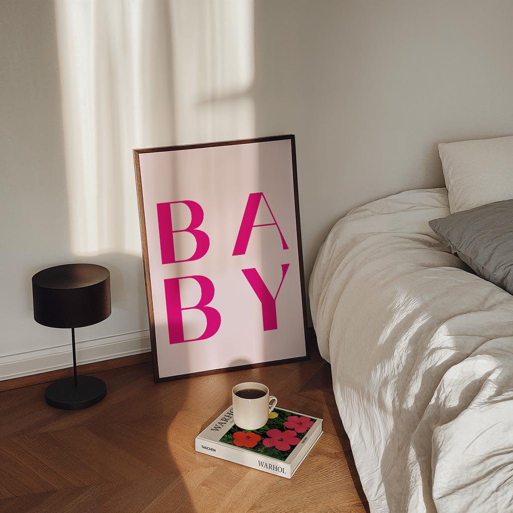 Baby Letterkunst Poster