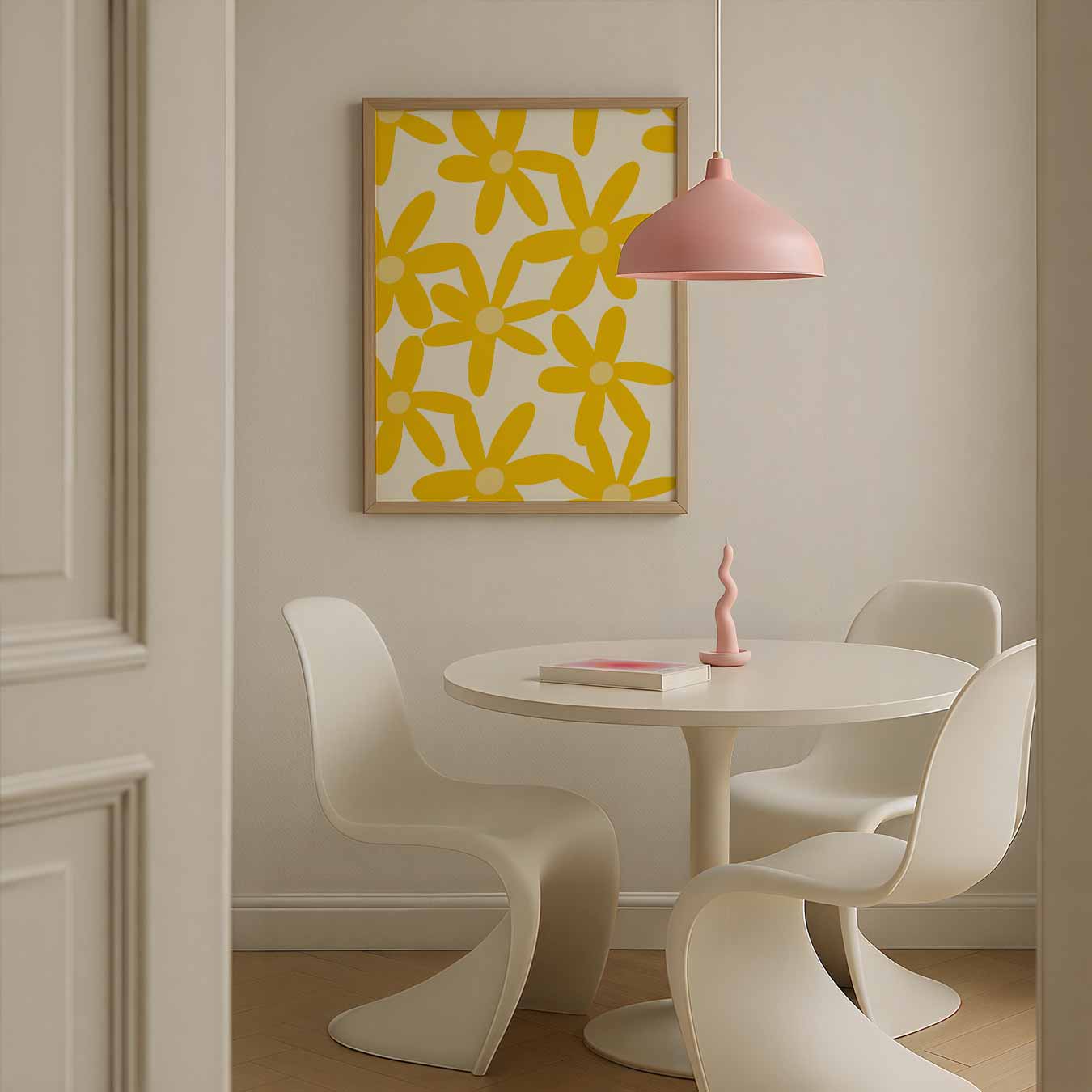 Zonnestralen Bloemenposter-WallArtistic