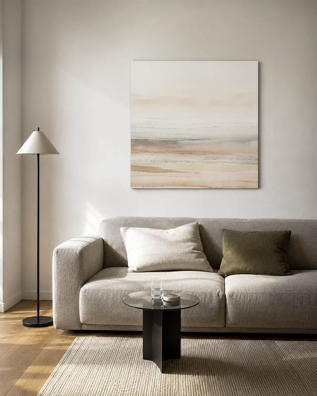 Zachte lijnen landschap Kunstwerk