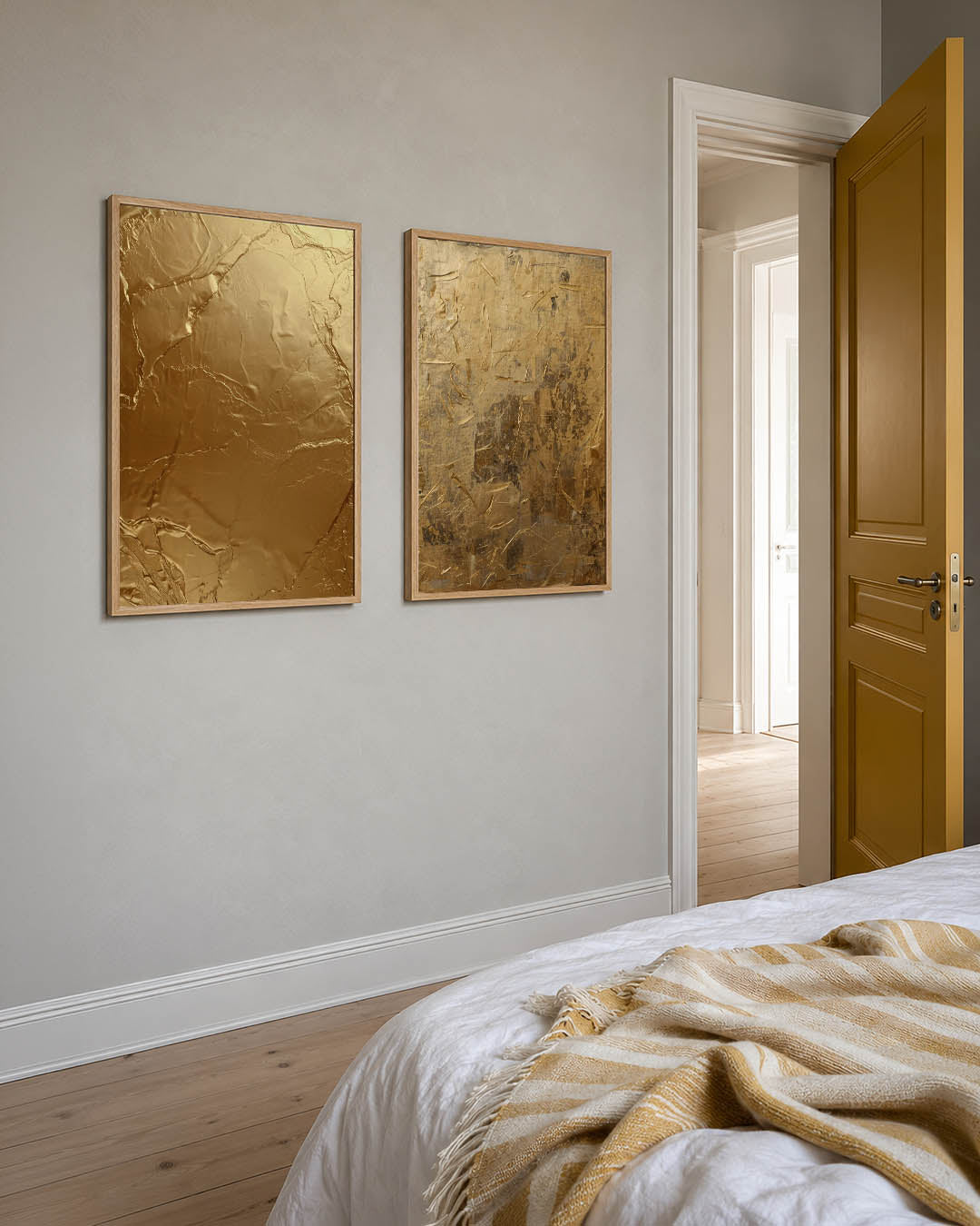 Gouden textuur Posterset