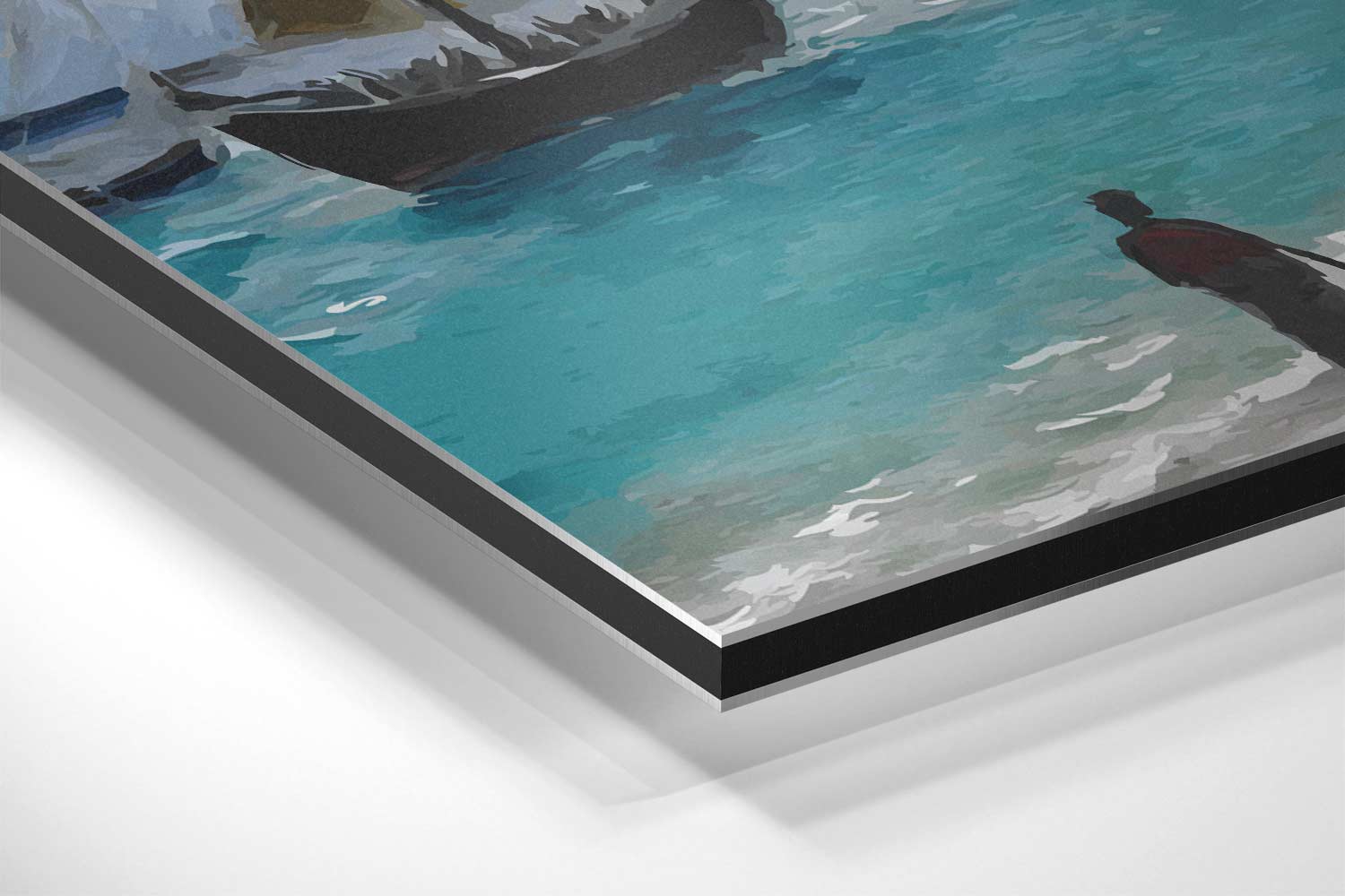 Zomers Dagje aan Zee Kunstwerk-canvas-dibond-plexiglas-wanddecoratie-WallArtistic